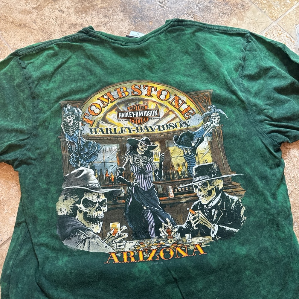 Harley-Davidson Tombstone Graphic Tee - Green